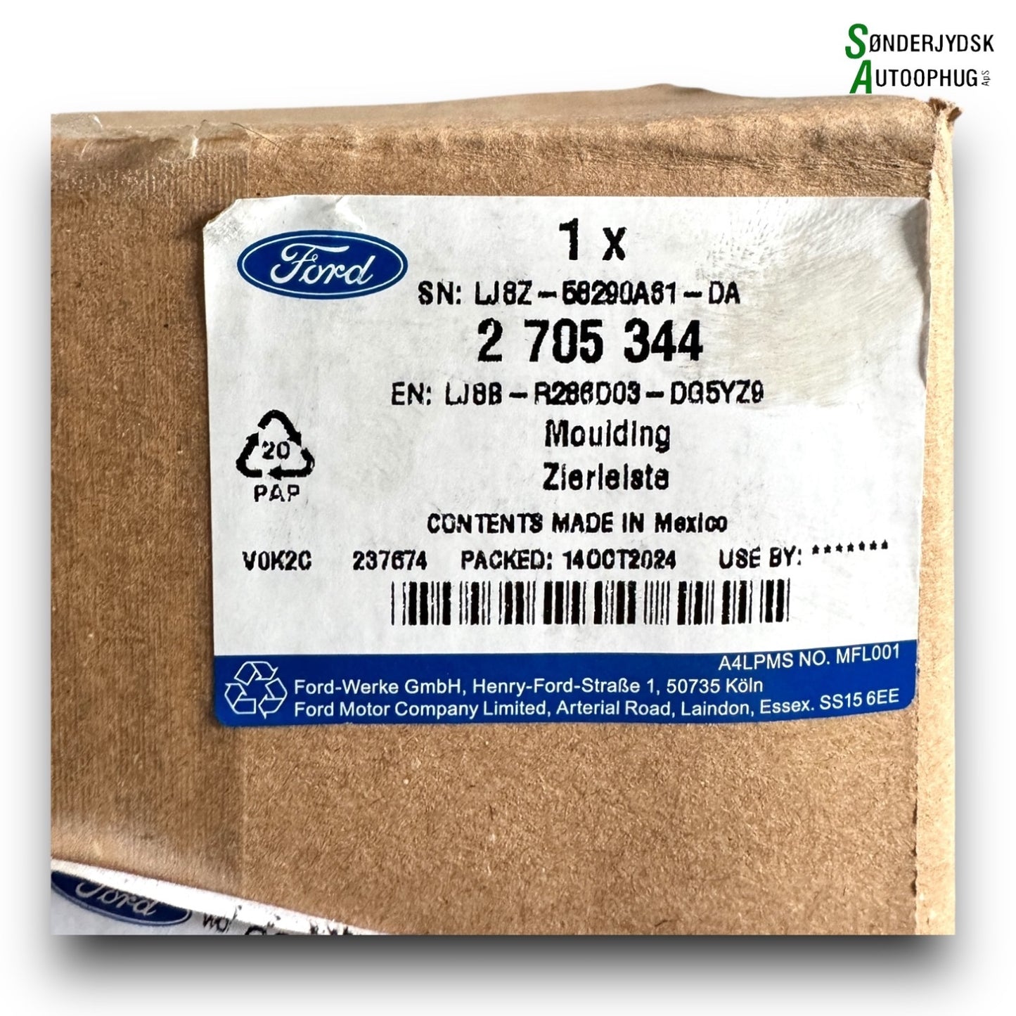 Ford Diverse Skærmbueliste Med OEM Nr. LJ8Z68290A61DA Fra Ford Ophugger