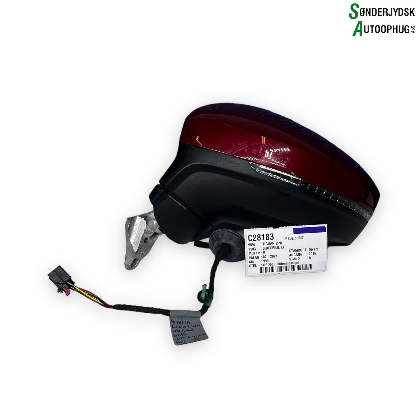 VW Tiguan Sidespejl Med OEM Nr. 5NC857501 Fra VW Ophugger