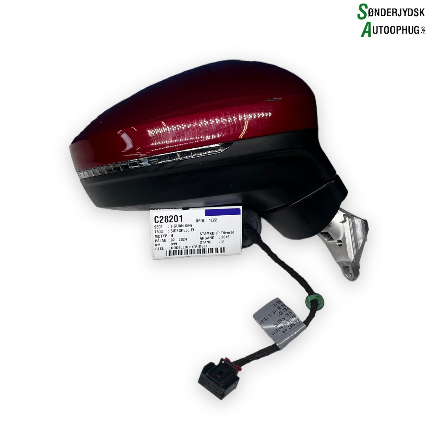VW Tiguan 5N Sidespejl Med OEM Nr. 5NC857502 Fra VW Ophugger
