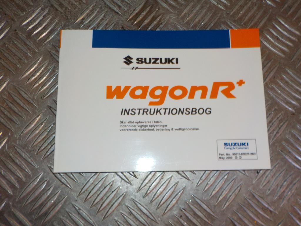 Suzuki Wagon R Instruktionsbog Med OEM Nr. DANSK Fra Suzuki Ophugger