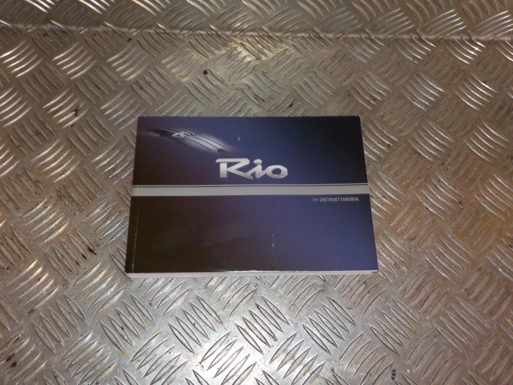 Kia Rio Ub Instruktionsbog Med OEM Nr. Dansk Fra Kia Ophugger