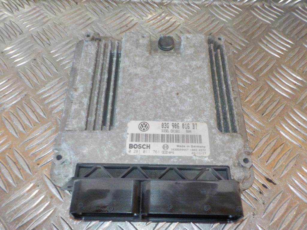 VW Touran 1T GP Motorstyring - Motorstyreboks - Injection Elboks Med OEM Nr. 03G906016BT Fra VW Ophugger