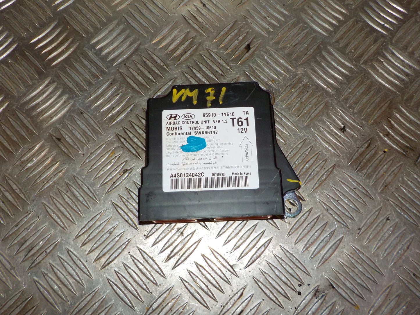 Kia Picanto Airbag Elboks Med OEM Nr. 959101Y610 Fra Kia Ophugger