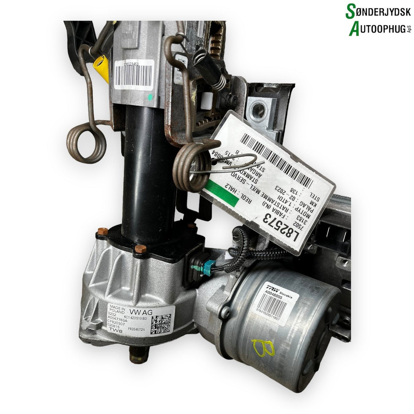 Skoda Fabia Ratstamme M/El-Servo Med OEM Nr. 6C1423510CD Fra Skoda Ophugger