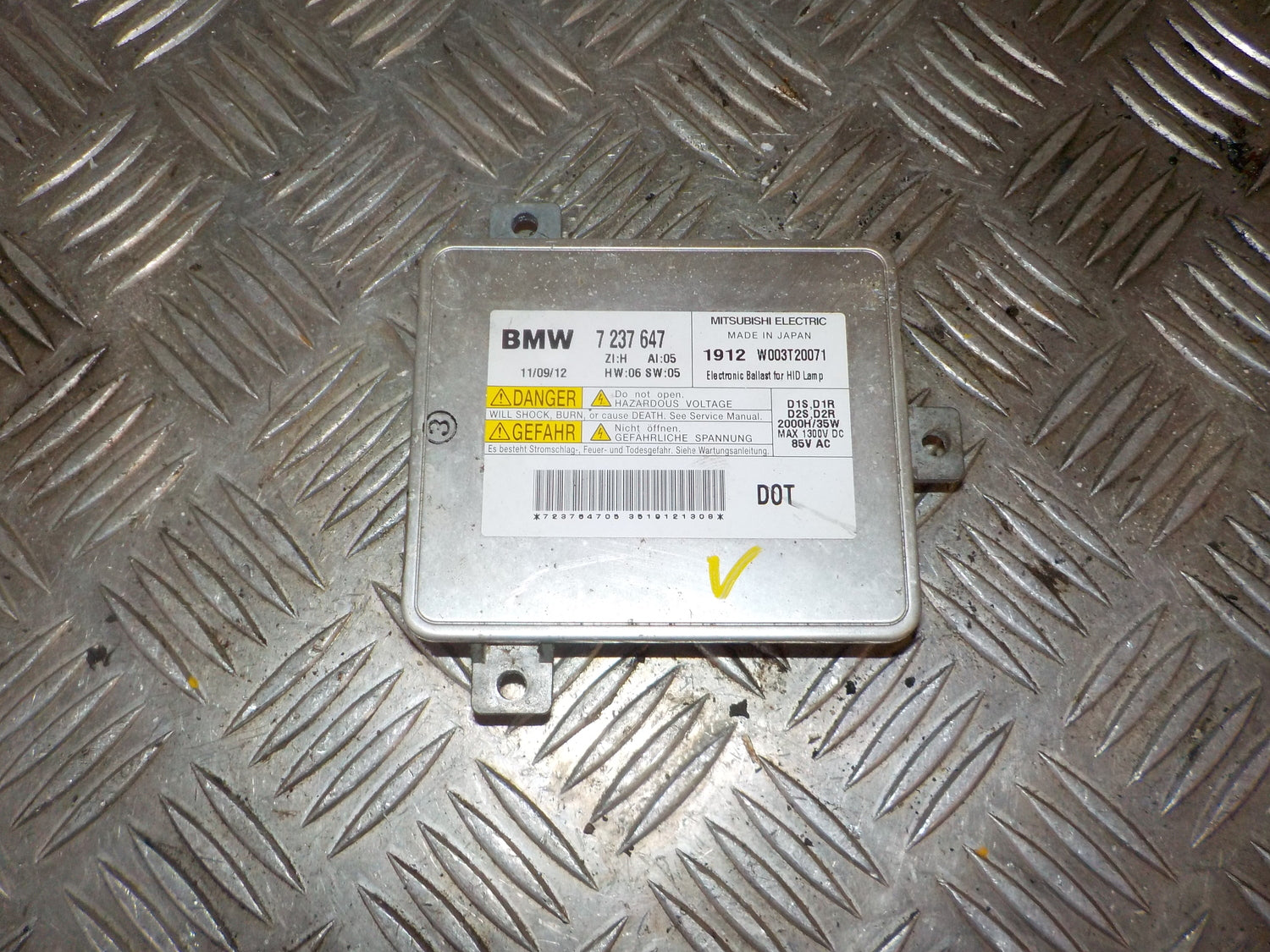 BMW 3-Serie E90/E91/E92 Gas-Pære, Tændingsmodul Med OEM Nr. 7237647 Fra BMW Ophugger