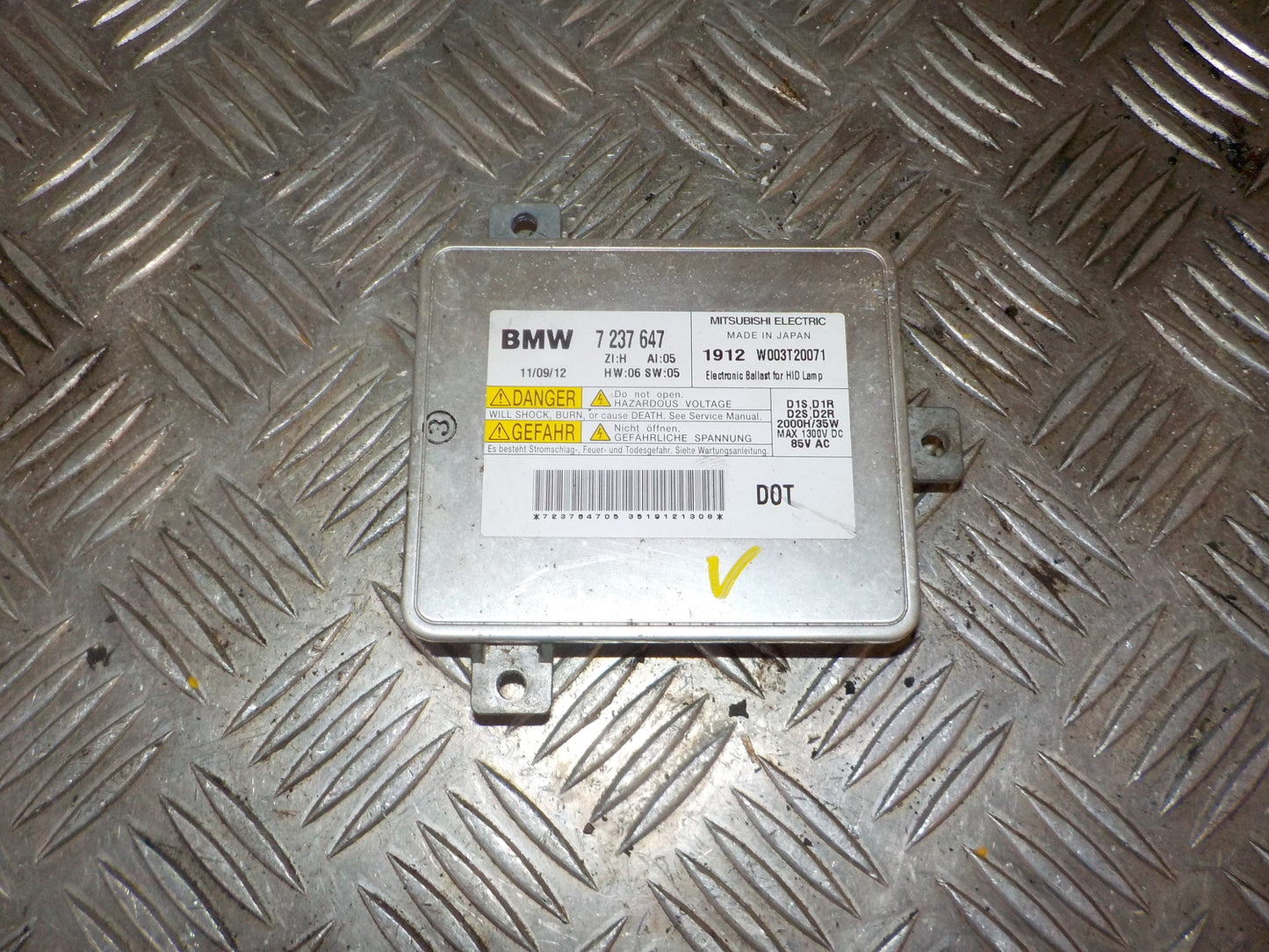 BMW 3-Serie E90/E91/E92/E Gas-Pære, Tændingsmodul Med OEM Nr. 7237647 Fra BMW Ophugger