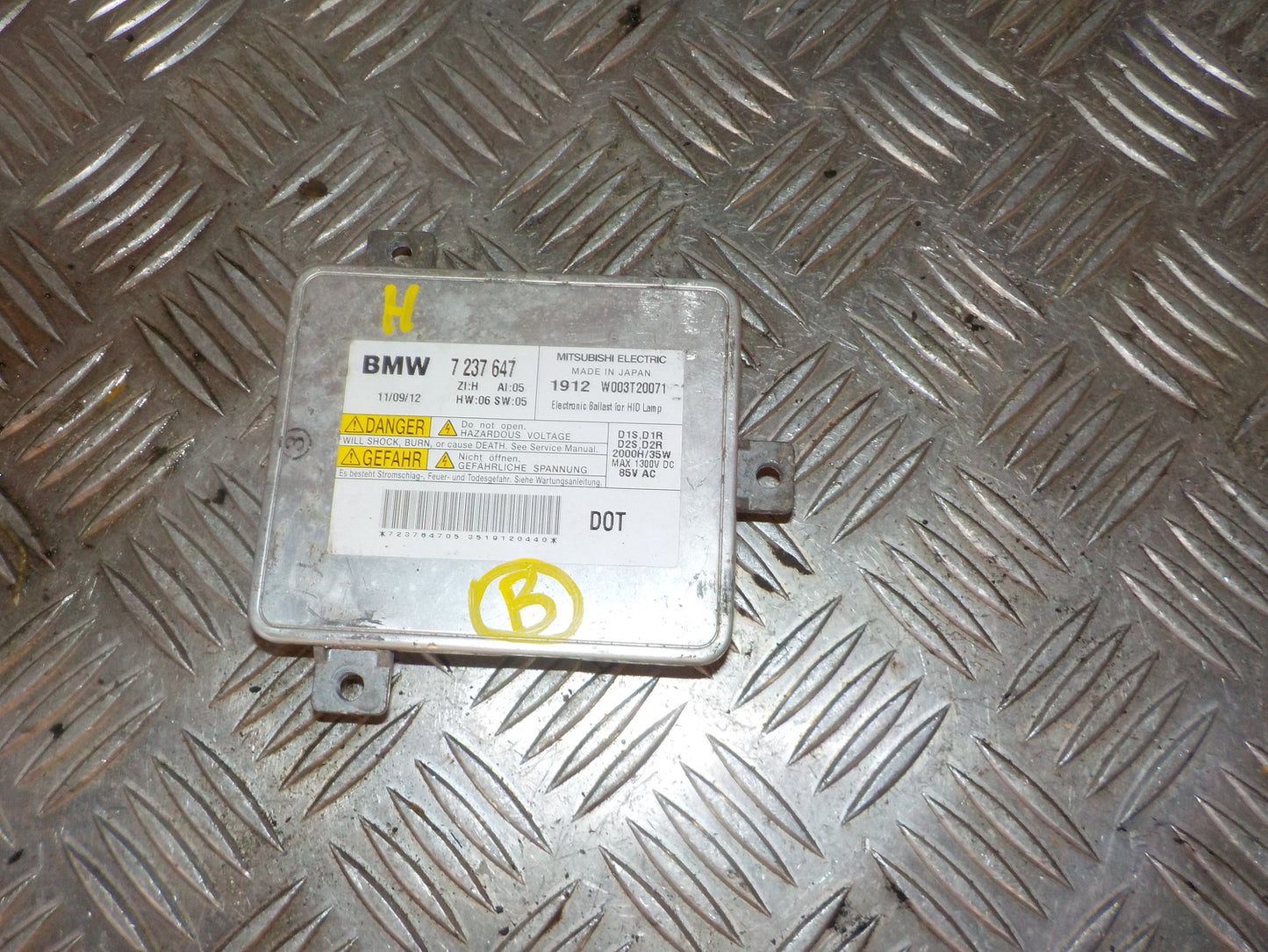 BMW 3-Serie E90/E91/E92/E Gas-Pære, Tændingsmodul Med OEM Nr. 7237647 Fra BMW Ophugger