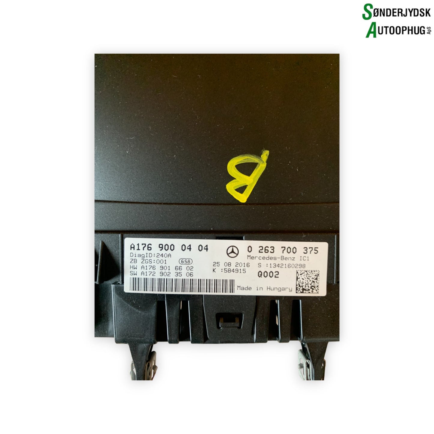 Mercedes-Benz Mercedes A W176 Speedometer - Instrument Med OEM Nr. 0263700375 Fra Mercedes-Benz Ophugger