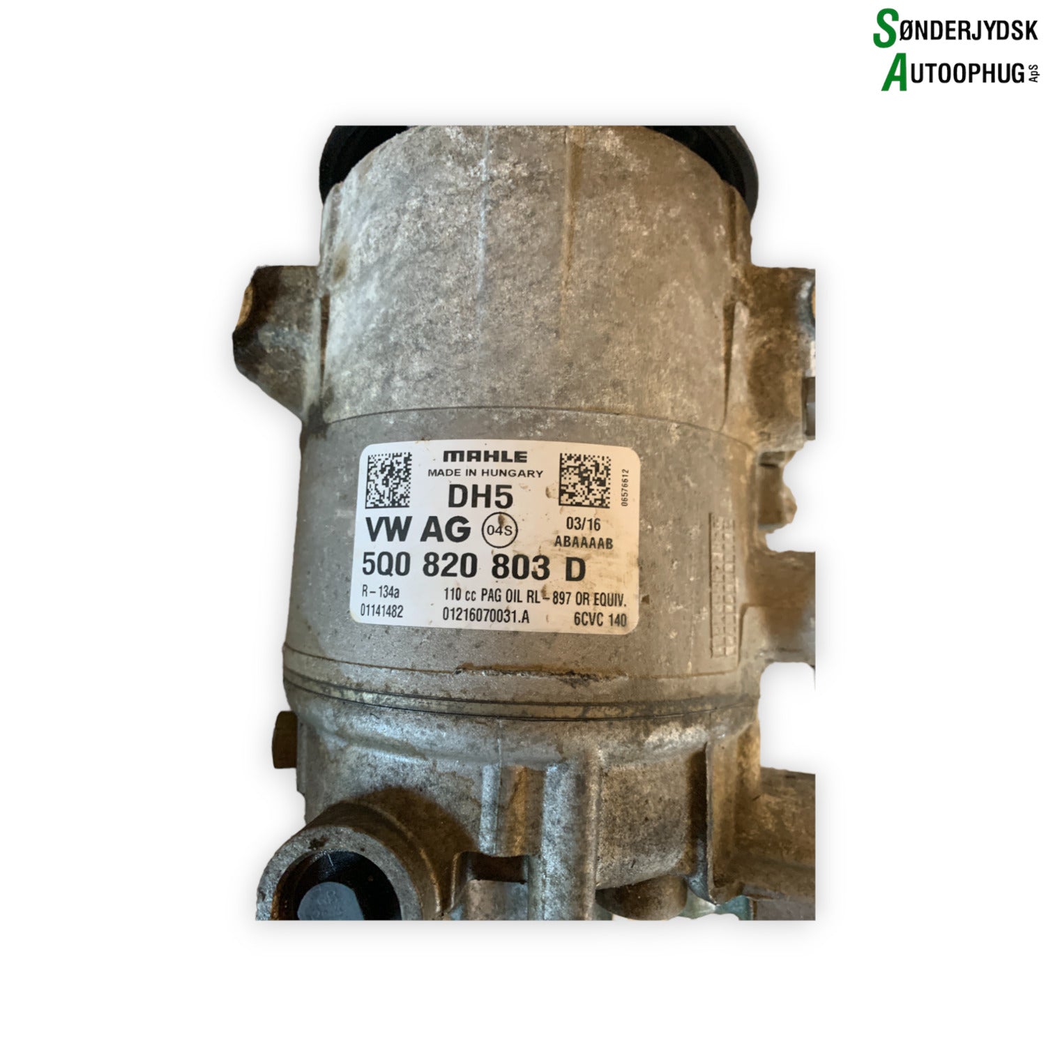 Seat Leon 5F Aircondition Pumpe Med OEM Nr. 5Q0820803K Fra Seat Ophugger