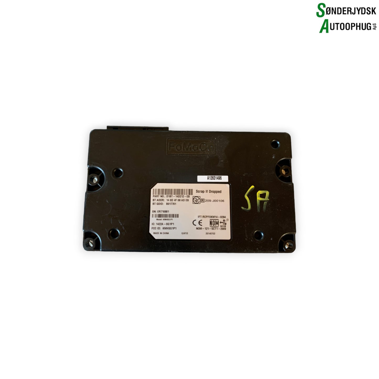 Ford B‑Max Relæ Diverse Med OEM Nr. D1BT14D212EB Fra Ford Ophugger