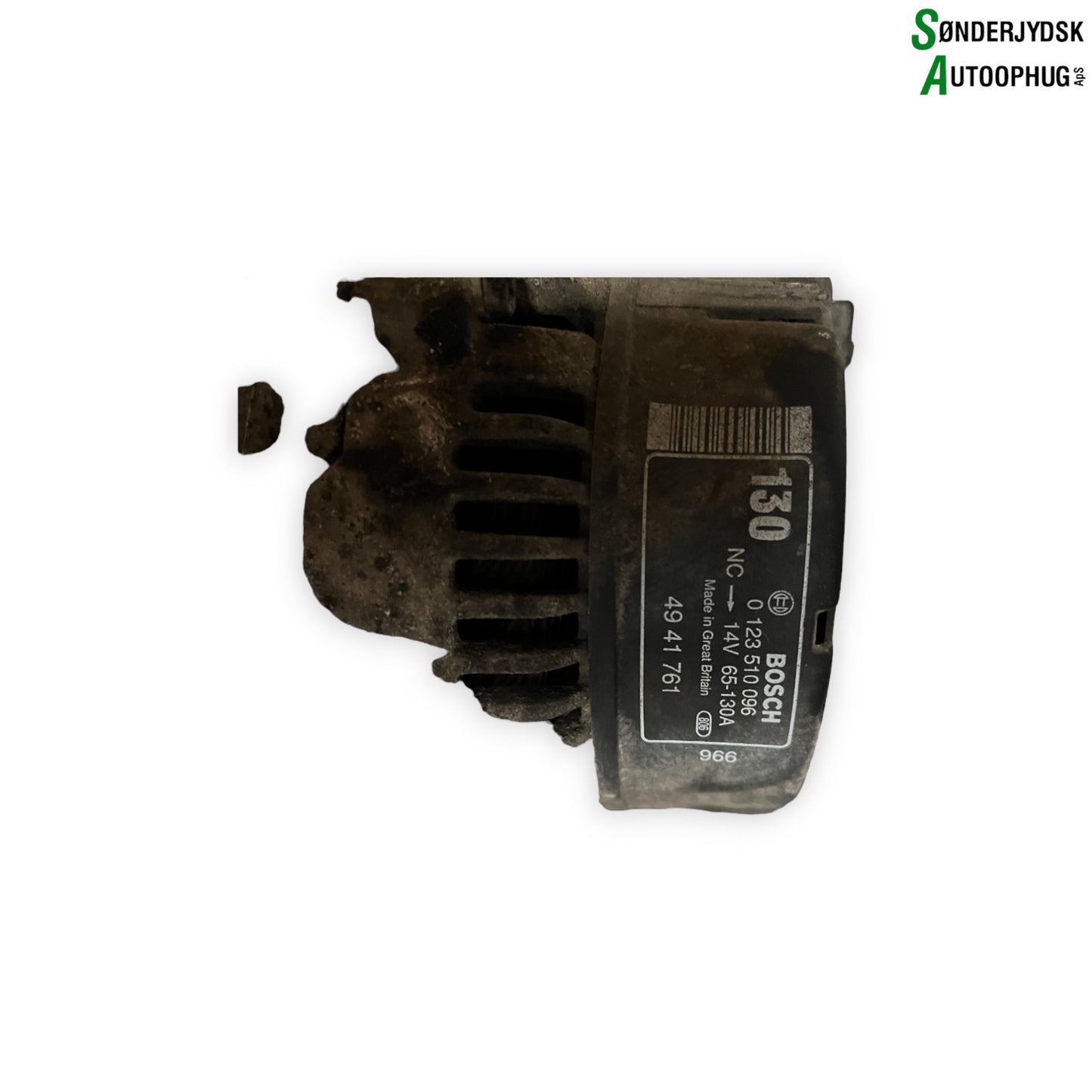 Saab 9‑3 Generator Med OEM Nr. 0123510096 Fra Saab Ophugger