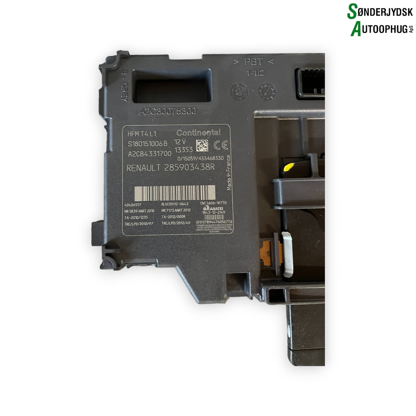 Renault Clio 4 Motorstyring - Motorstyreboks - Injection Elboks Med OEM Nr. 237102928R Fra Renault Ophugger