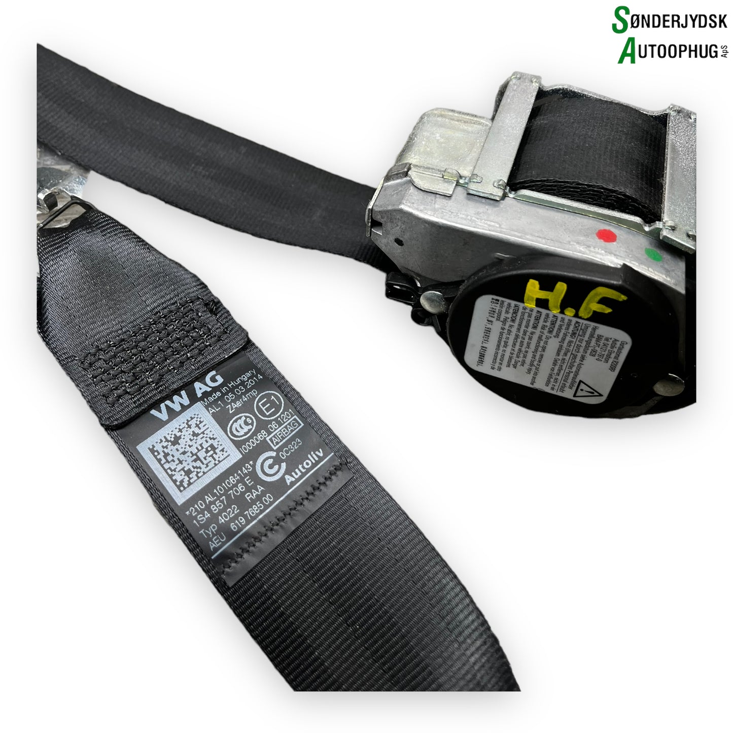 Skoda Citigo Sikkerhedsseler For Med OEM Nr. 1S4857706E Fra Skoda Ophugger