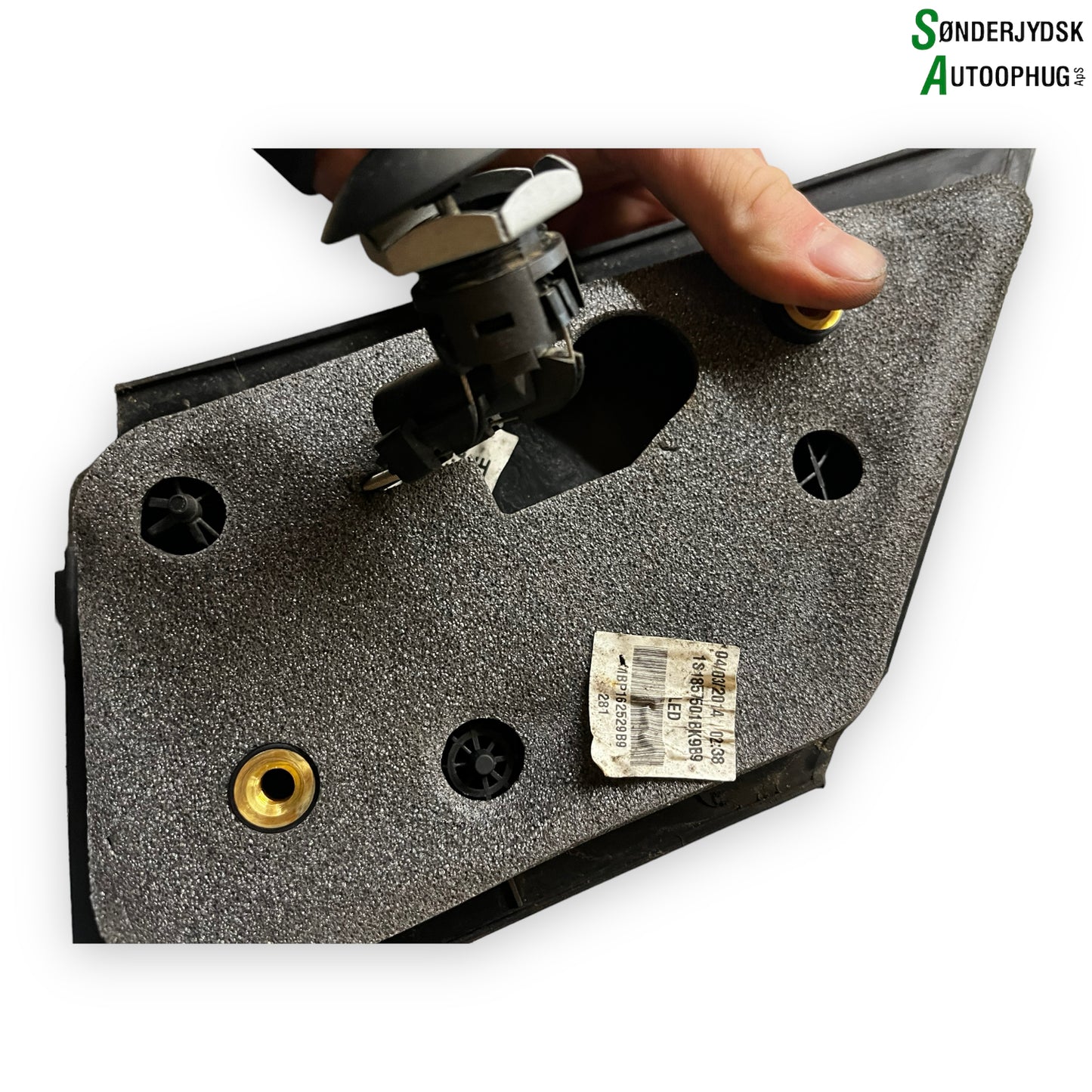 Skoda Citigo Sidespejl Med OEM Nr. 1S1857501BK Fra Skoda Ophugger