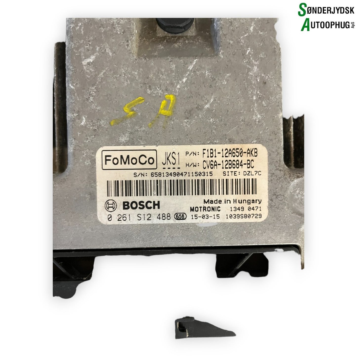 Ford Fiesta 7 Motorstyring - Motorstyreboks - Injection Elboks Med OEM Nr. F1B112A650AKB Fra Ford Ophugger