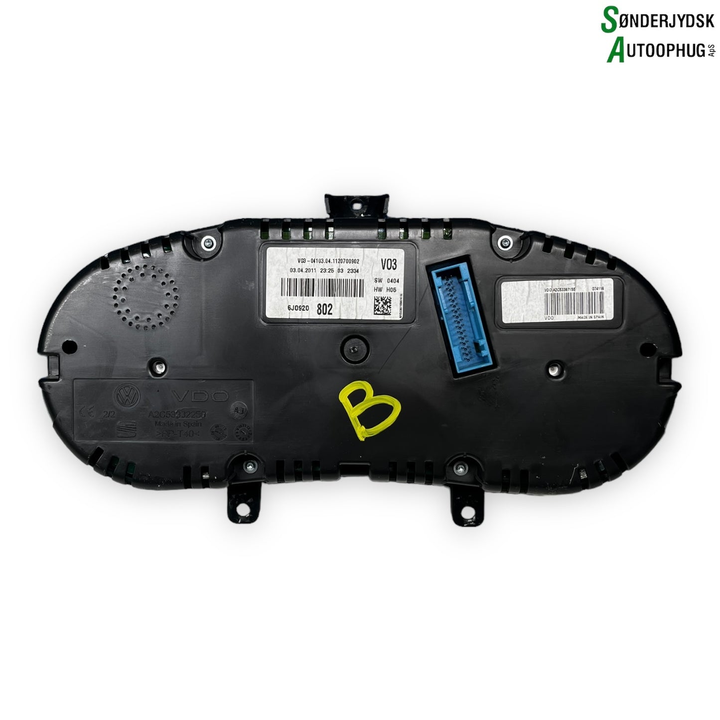 Seat Ibiza 6J Speedometer - Instrument Med OEM Nr. A2C53332250 Fra Seat Ophugger