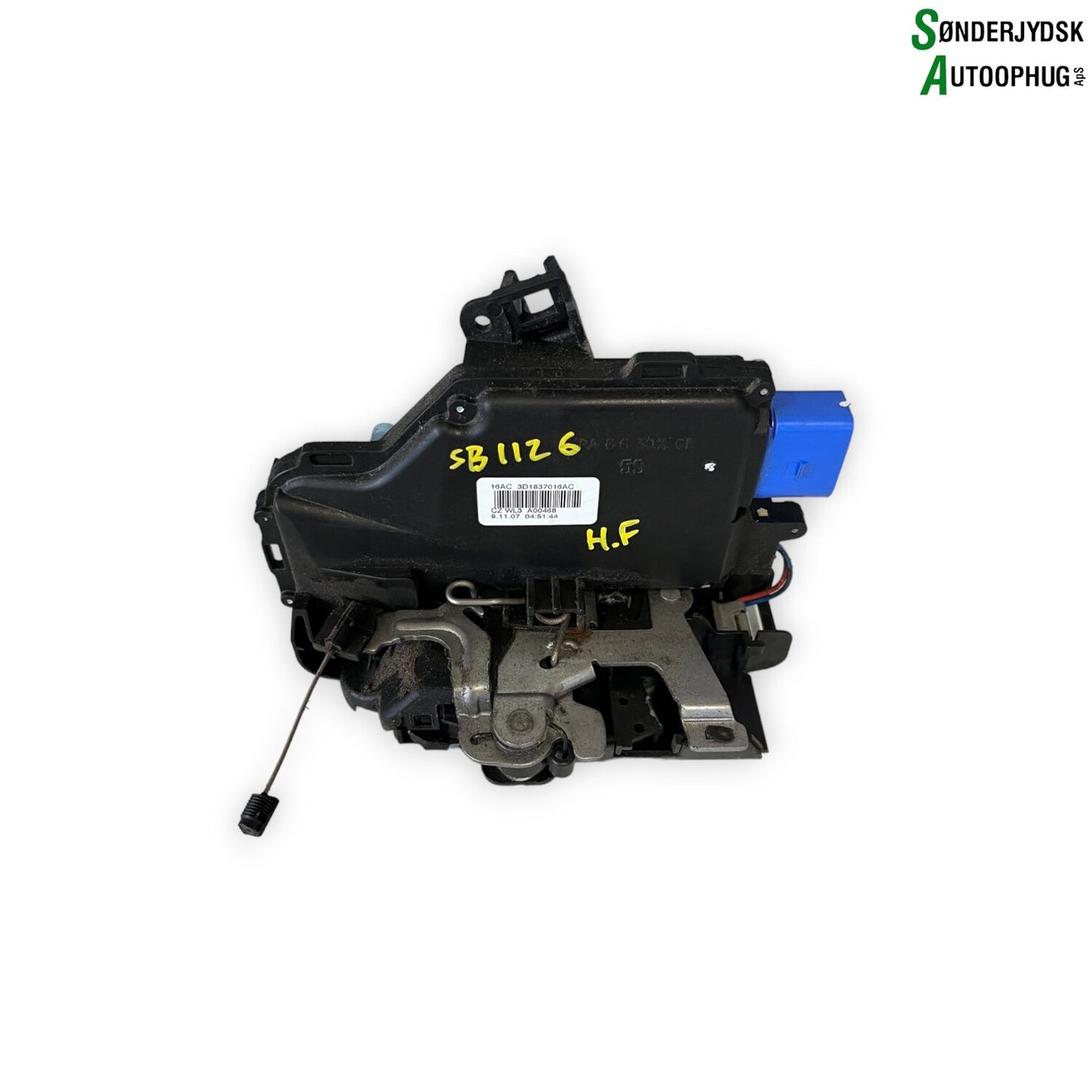 Skoda Octavia Dørlås Med OEM Nr. 3D1837016AC Fra Skoda Ophugger