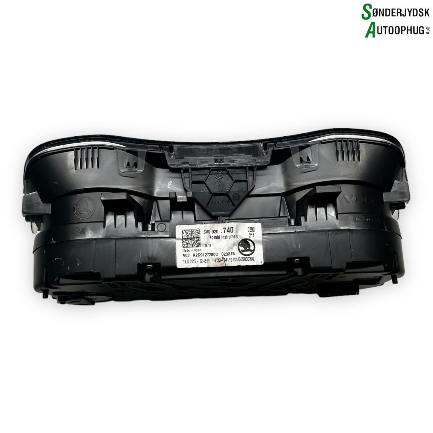 Skoda Fabia Speedometer - Instrument Med OEM Nr. 6V0920740 Fra Skoda Ophugger