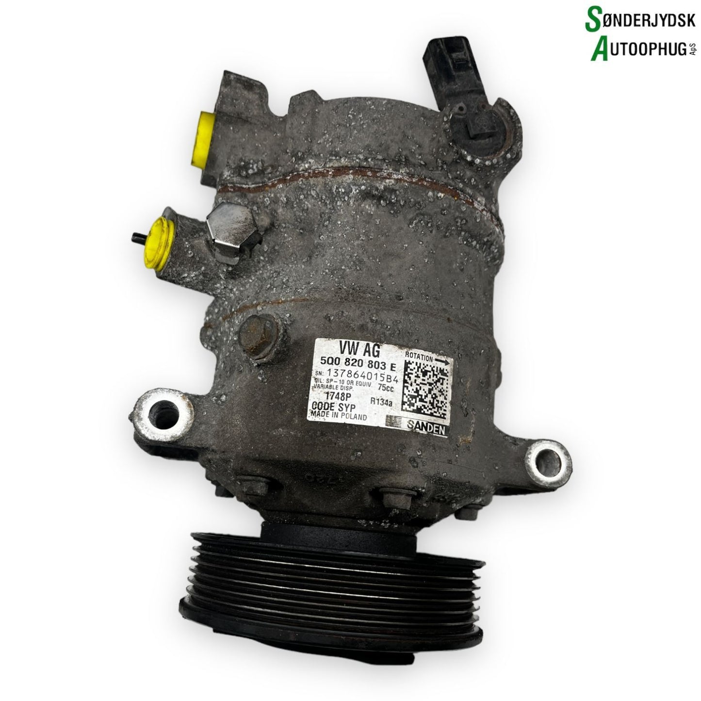Skoda Fabia Aircondition Pumpe Med OEM Nr. 5Q0820803E Fra Skoda Ophugger