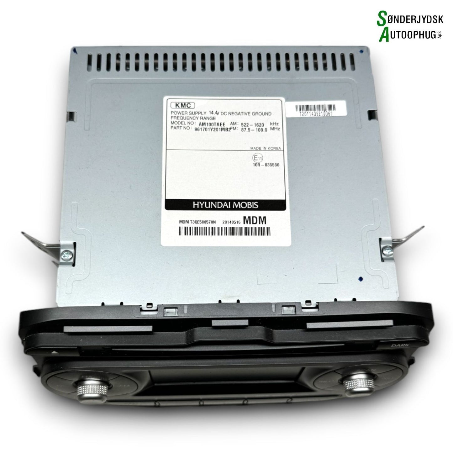 Kia Picanto Radio M/Cd Med OEM Nr. 961701Y201MB2	 Fra Kia Ophugger