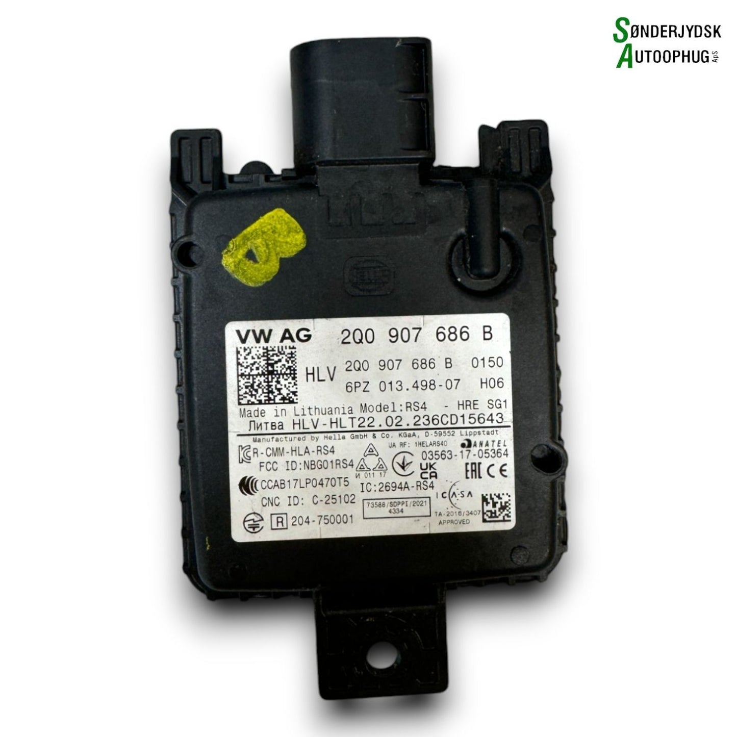 VW Touran 5T Radar Med OEM Nr. 2Q0907686B Fra VW Ophugger
