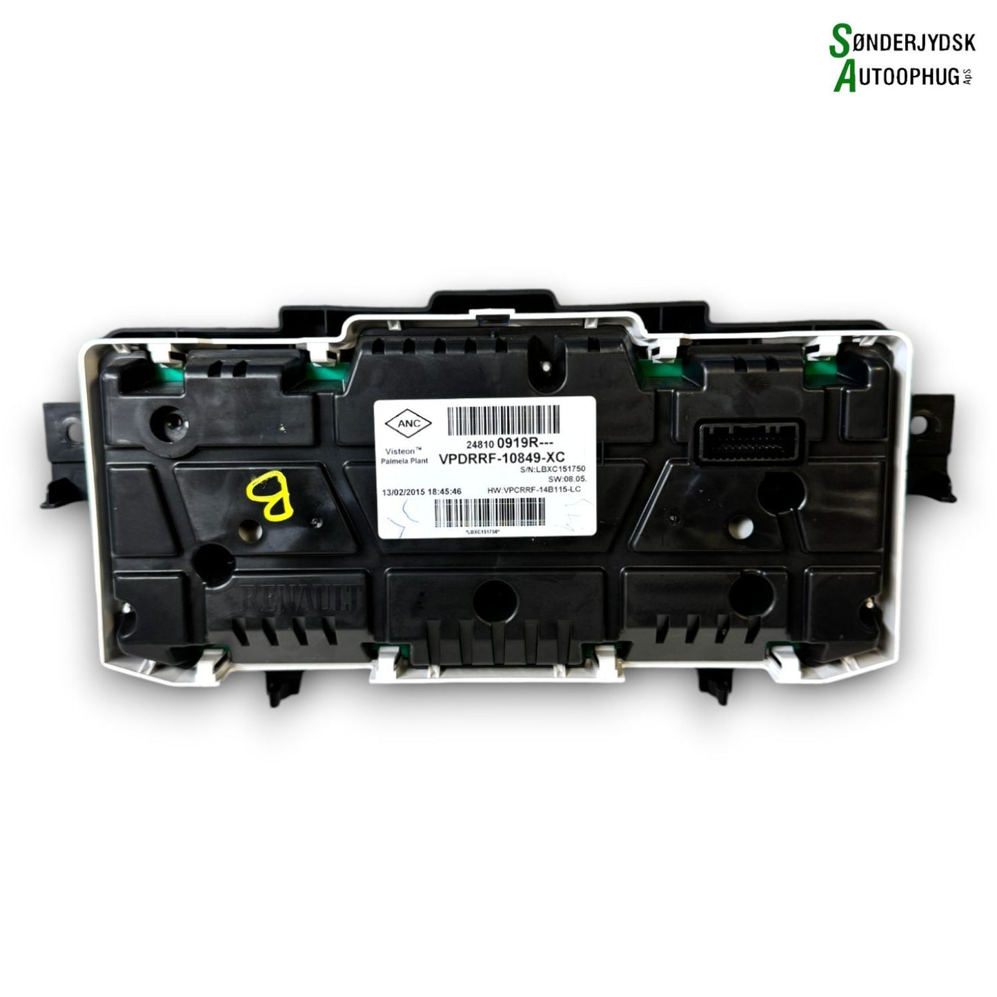 Renault Captur 1 Speedometer - Instrument Med OEM Nr. 248109523R Fra Renault Ophugger