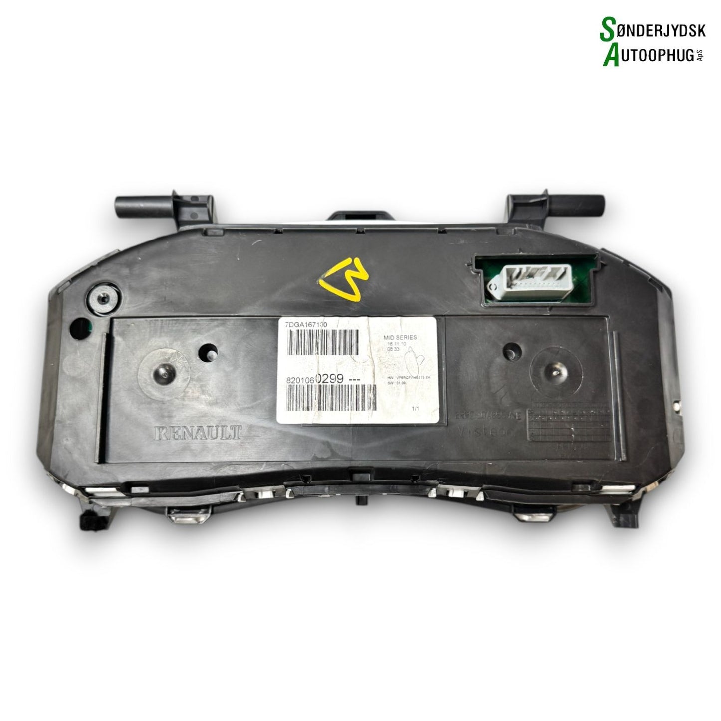 Renault Clio 3 Speedometer - Instrument Med OEM Nr. 8201060299 Fra Renault Ophugger