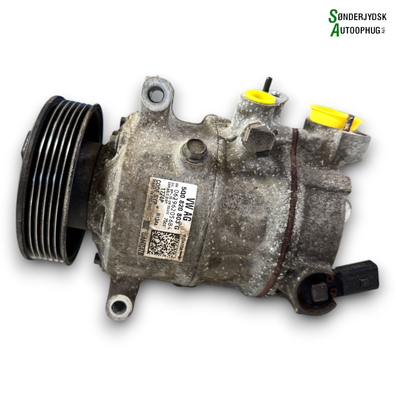 Skoda Rapid Aircondition Pumpe Med OEM Nr. 5Q0820803F Fra Skoda Ophugger