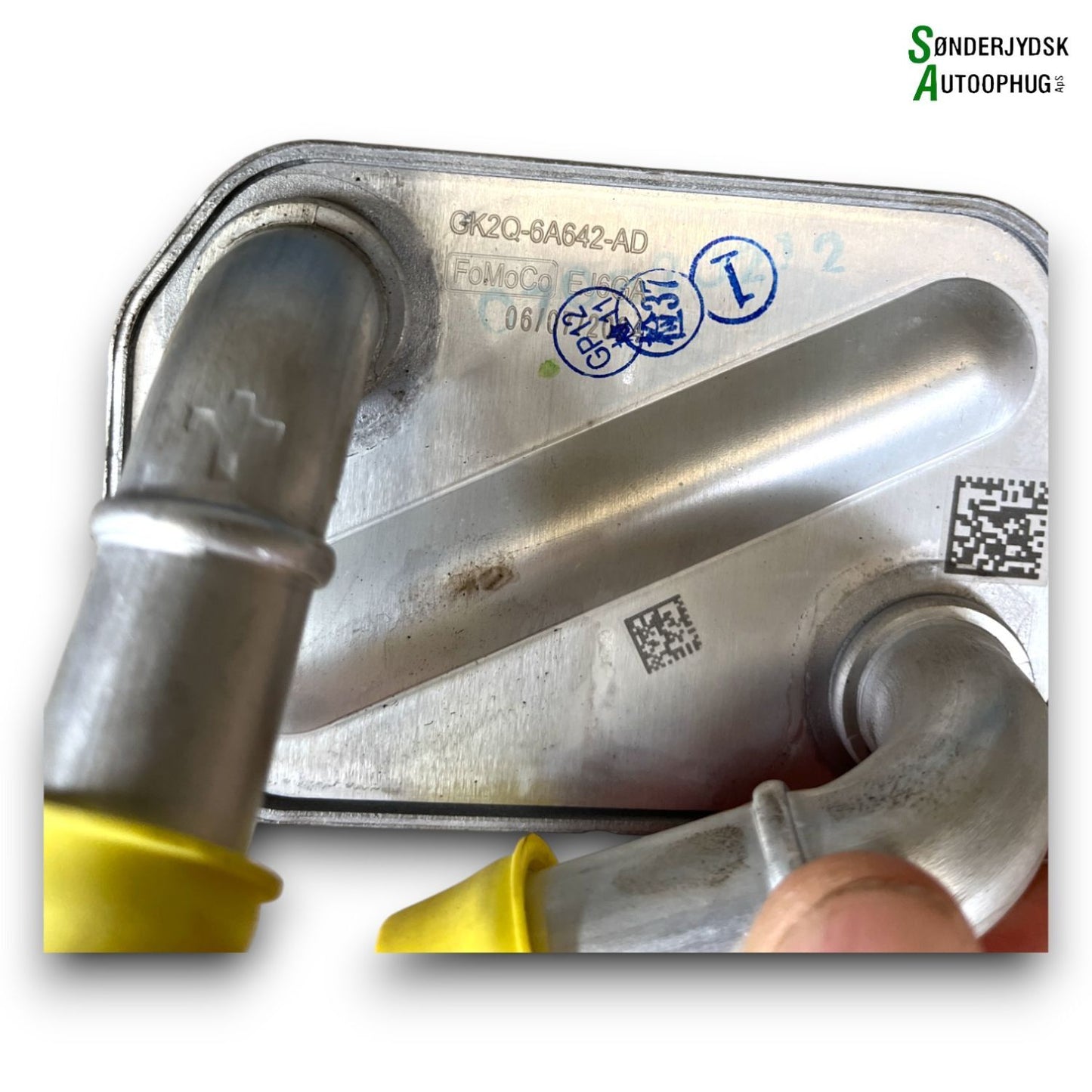 Ford Transit Custom Oliekøler Med OEM Nr. GK2Q6A642AD Fra Ford Ophugger