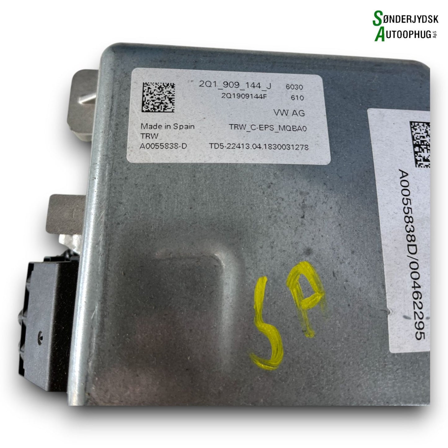 VW Polo AW Ratstamme M/El-Servo Med OEM Nr. 2Q1909144J Fra VW Ophugger