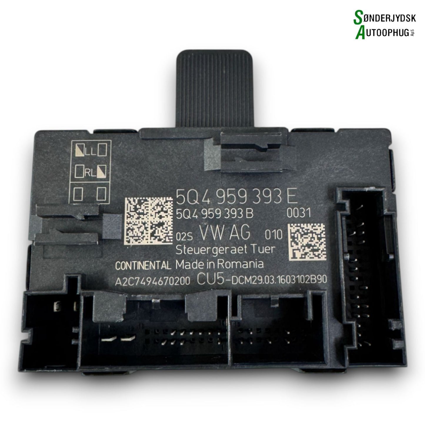 Skoda Octavia Bcm / Komfortkomputer Med OEM Nr. 5G4959393B Fra Skoda Ophugger