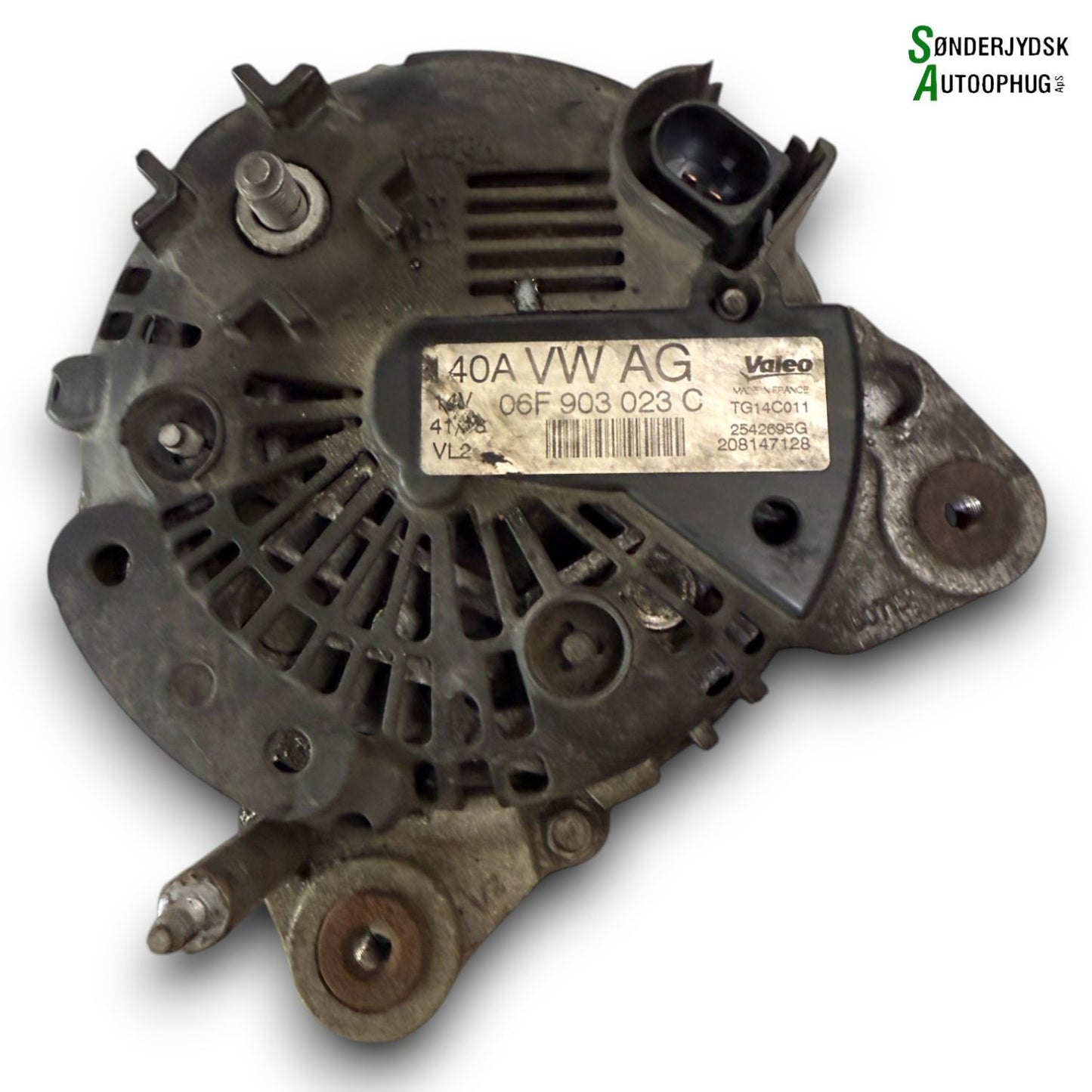 Audi A3 8P Generator Med OEM Nr. 06F903023C Fra Audi Ophugger