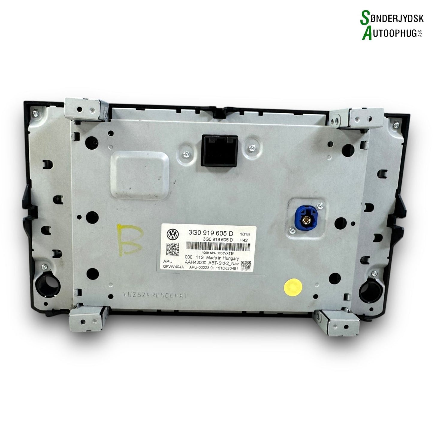 VW Passat 3G Radio, Multi Display Med OEM Nr. 3G0919605D Fra VW Ophugger