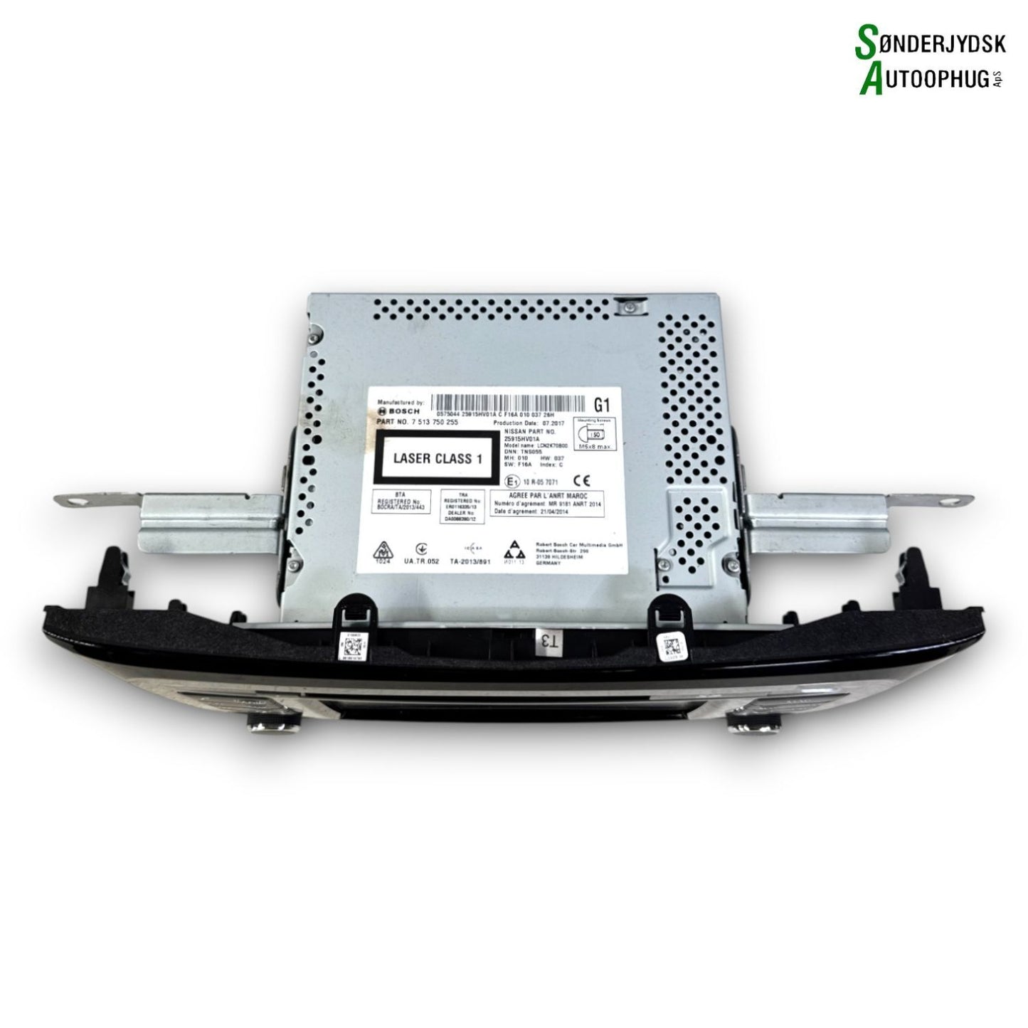 Nissan Qashqai Radio, Multi Display Med OEM Nr. 7513750255 Fra Nissan Ophugger