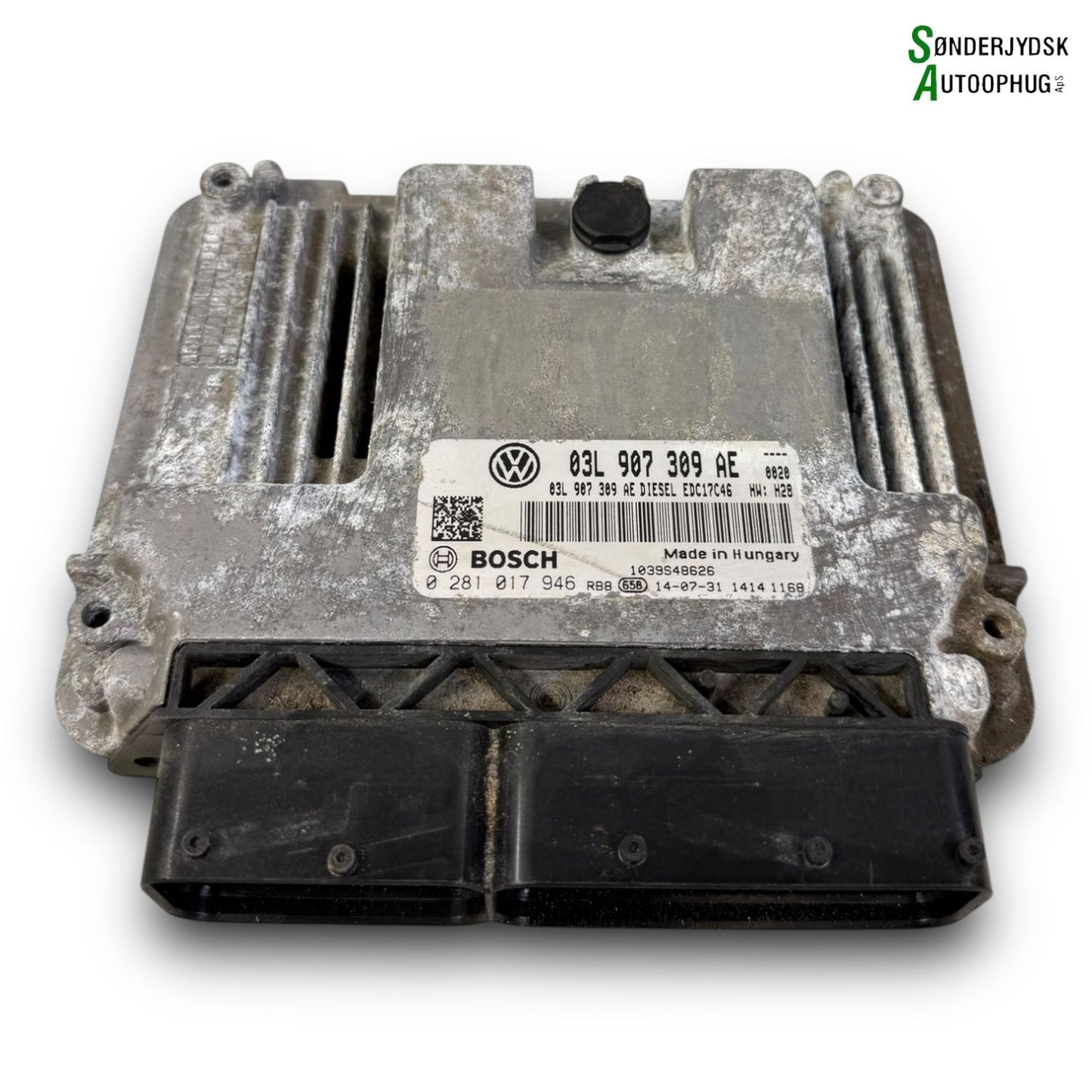 VW Passat 3C Motorstyring - Motorstyreboks - Injection Elboks Med OEM Nr. 281017946 Fra VW Ophugger