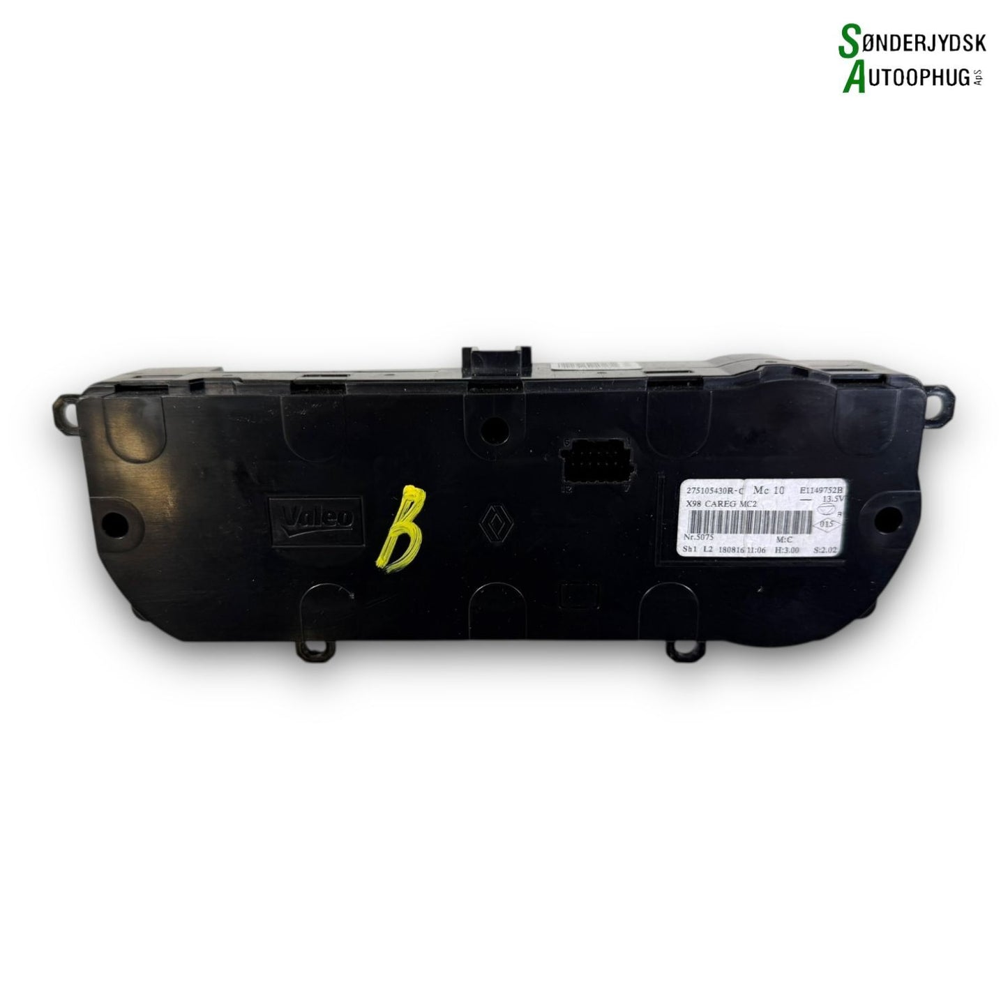 Renault Clio 4 Varmeregulering Med OEM Nr. 275105430R Fra Renault Ophugger