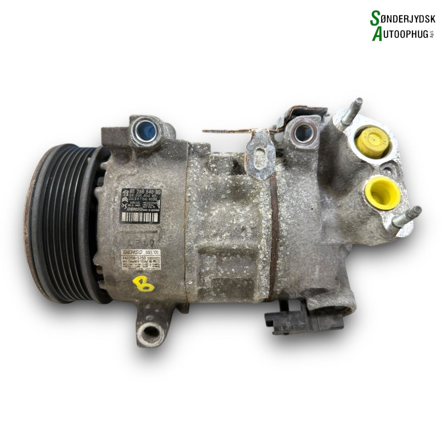 Opel Corsa F Aircondition Pumpe Med OEM Nr. 9828684880 Fra Opel Ophugger