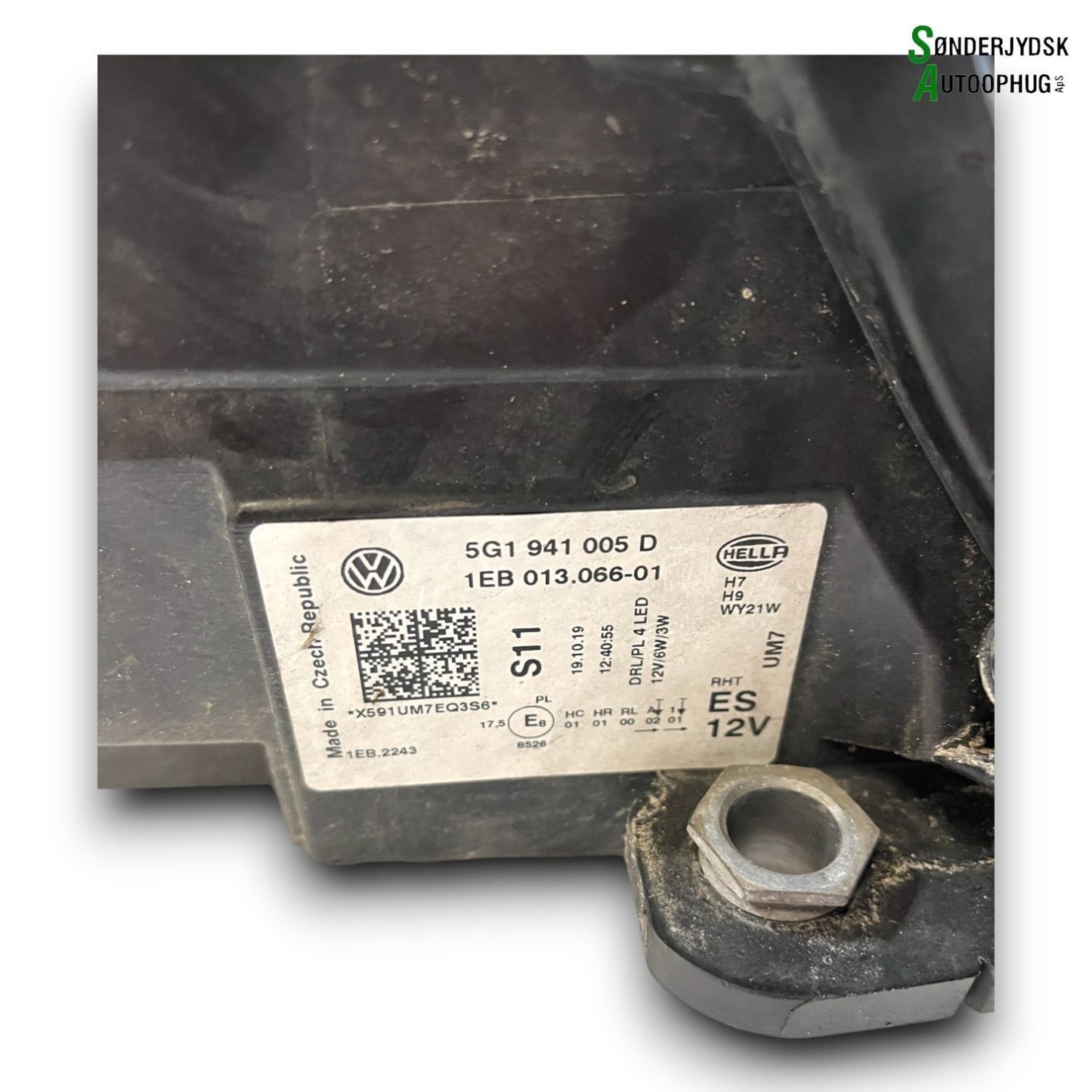 VW Golf 7 Au Forlygte Med OEM Nr. 5G1941005D Fra VW Ophugger