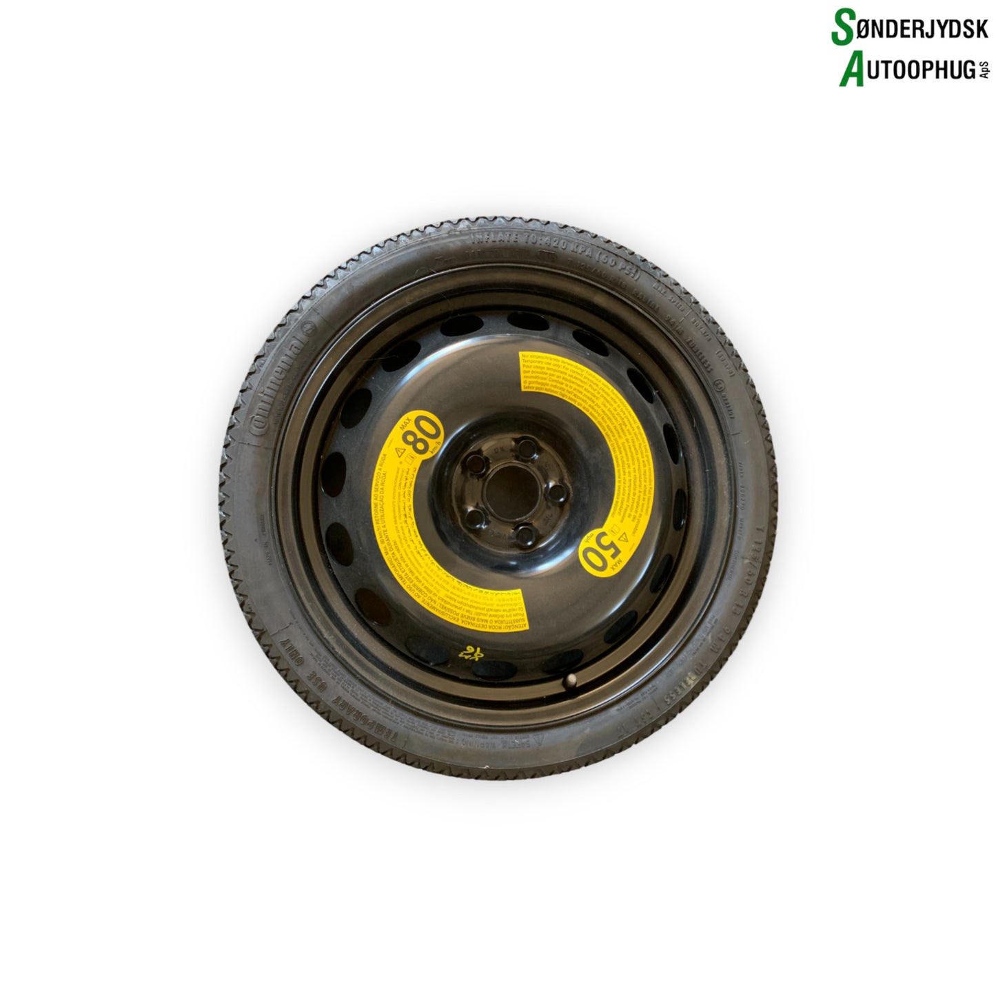 VW Polo 6C Reservehjul Med OEM Nr. 125X60X18 Fra VW Ophugger