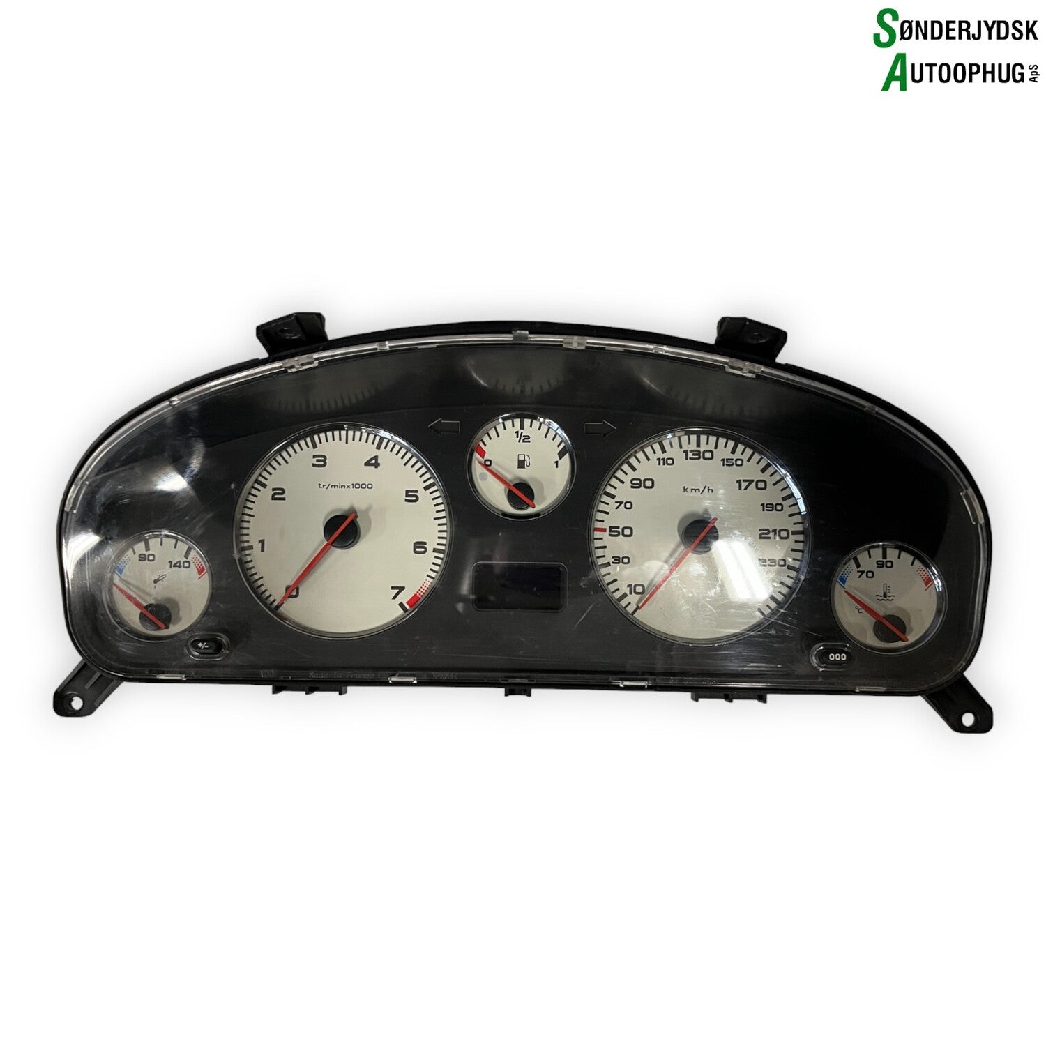 Peugeot 406 Speedometer - Instrument Med OEM Nr. 9650666080 Fra Peugeot Ophugger