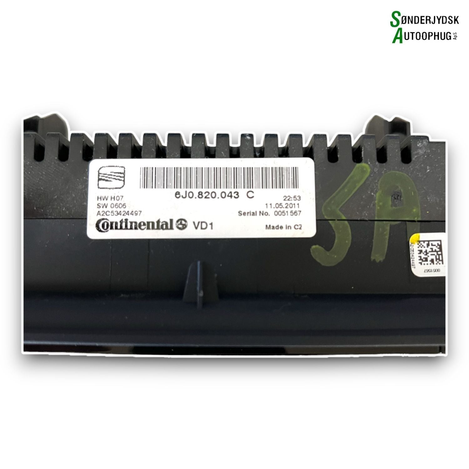 Seat Ibiza 6J Varmeregulering Med OEM Nr. 6J0820043C Fra Seat Ophugger