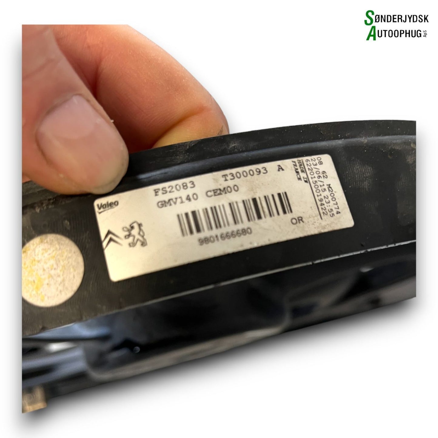 Peugeot 208 Kølerblæser El Med OEM Nr. 9801666680 Fra Peugeot Ophugger