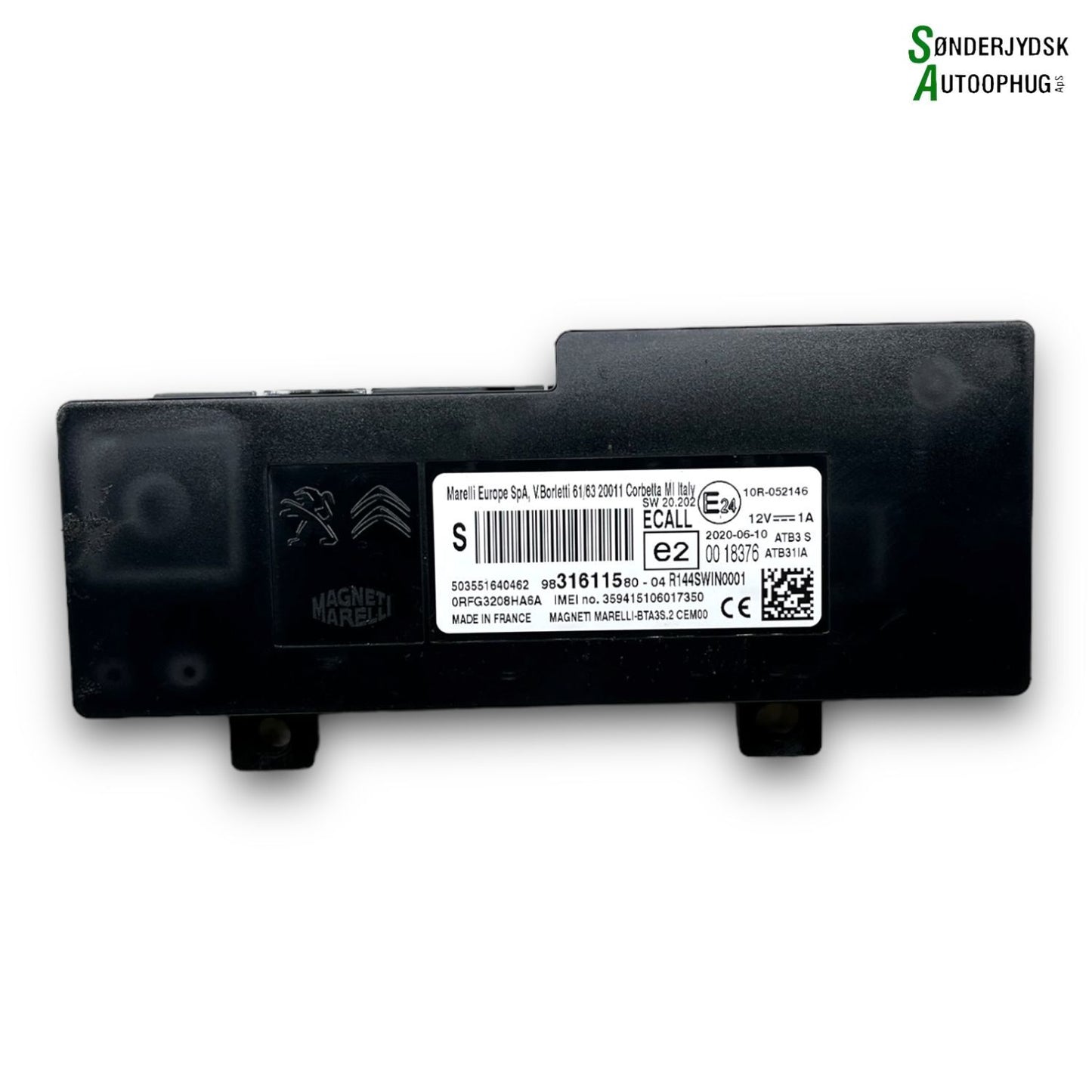 Peugeot 208 Blutooth Box Til Radio Med OEM Nr. 9831611580 Fra Peugeot Ophugger