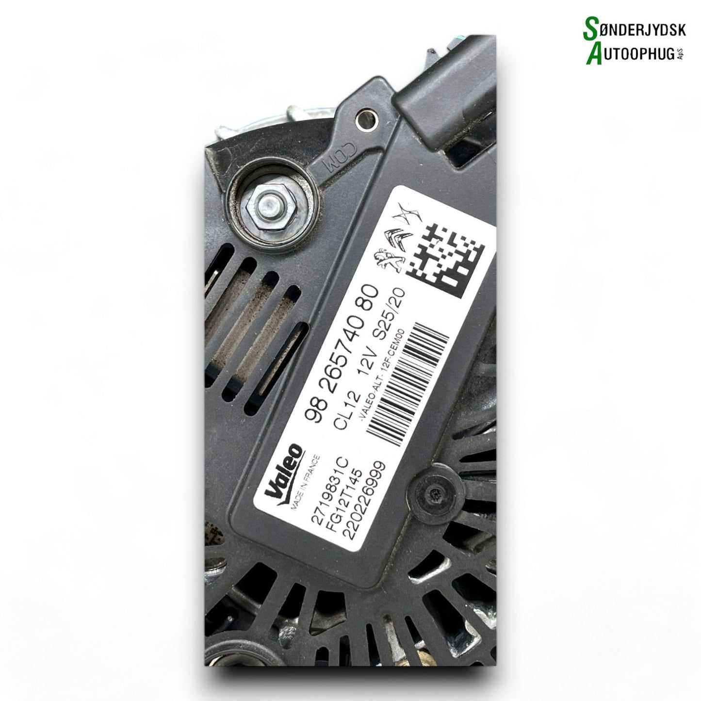 Peugeot 208 Generator Med OEM Nr. 9826574080 Fra Peugeot Ophugger