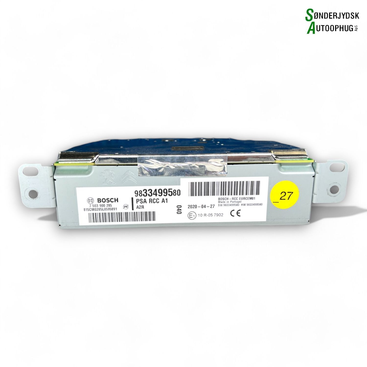 Peugeot 208 Radio Med OEM Nr. 9833499580 Fra Peugeot Ophugger