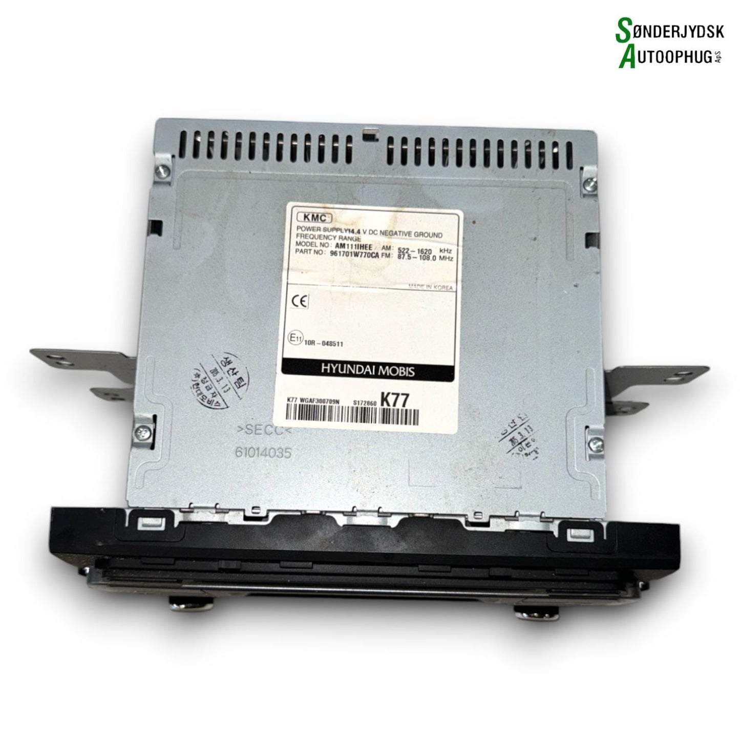 Kia Rio UB Radio M/Cd Med OEM Nr. 961701W770CA	 Fra Kia Ophugger