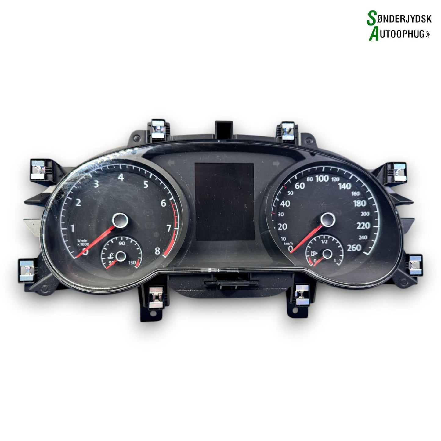 VW Touran 5T Speedometer - Instrument Med OEM Nr. 5TA920740B Fra VW Ophugger