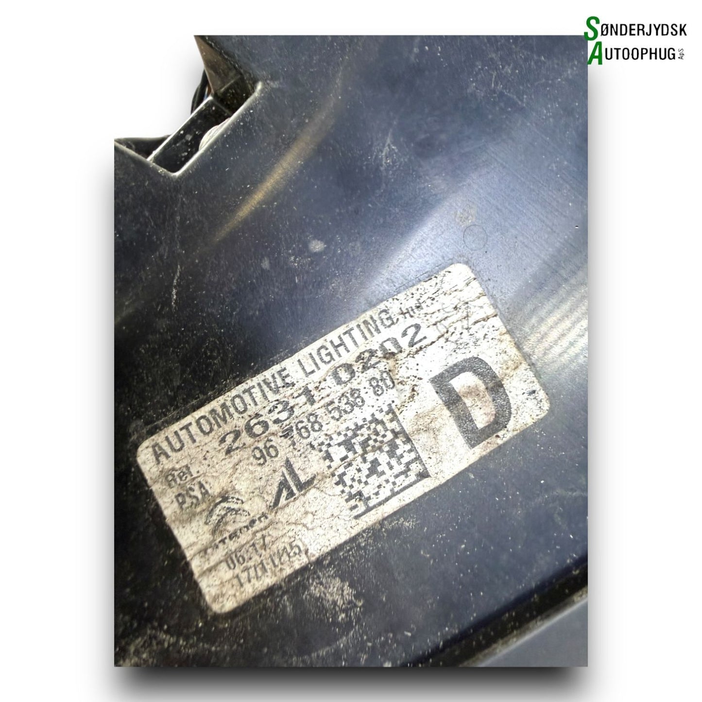 Citroen C4 Grand Picasso Baglygte Med OEM Nr. 9676853880 Fra Citroen Ophugger