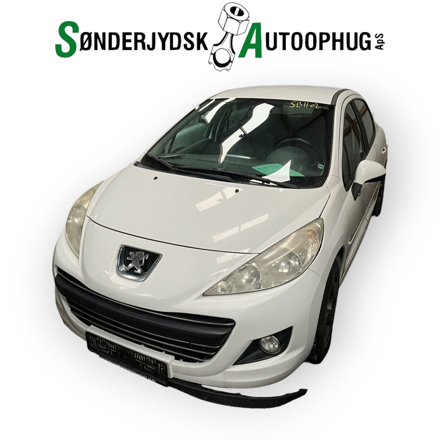 Peugeot 207 Pluk-Selv-Bil Med OEM Nr. Ophugger Fra Peugeot Ophugger