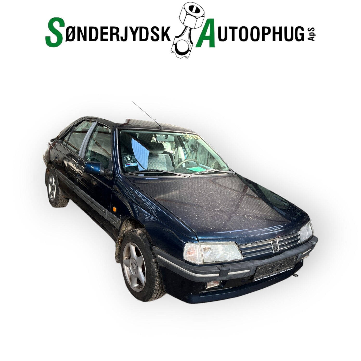 Peugeot 405 Pluk-Selv-Bil Med OEM Nr. Ophugger Fra Peugeot Ophugger